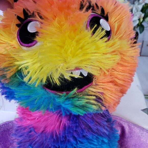 2016 Build A Bear Pink Tie Dye Monster Mixer Plush Stuffed Animal 17" - Picture 3 of 10